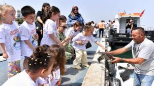 Mersin'de miniklere deniz temizliğinin önemi anlatıldı