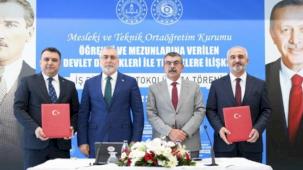 'Mesleki ve Teknik'te devlet teşviki protokolü
