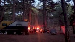 Bursa Kocayayla’da yasaklara rağmen kamp ateşi