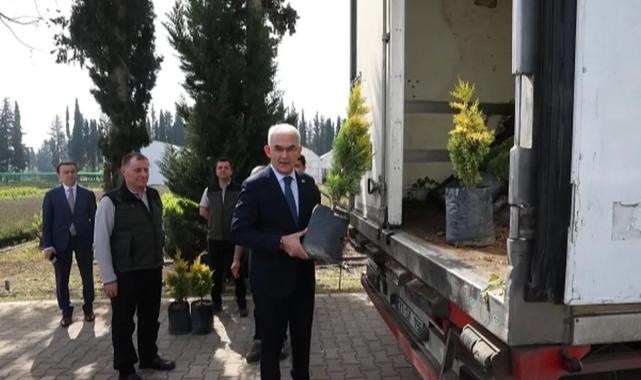 100 bin fidan kardeş ülke için yola çıktı