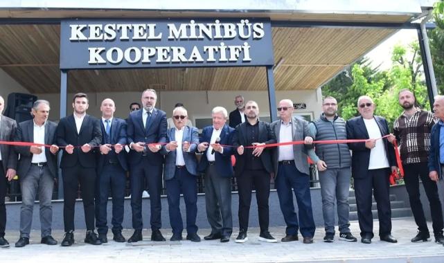 Bursa Kestel'de Minibüs Kooperatifi'nin yeri yenilendi