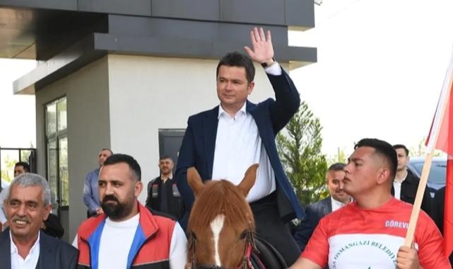 Bursa Osmangazi’de geleneksel rahvan at koşusu coşkusu