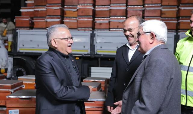 Kayseri'de şafak vakti üreticilere destek