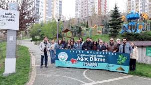 Kayseri Talas'ta 'sağlıklı' fidan dikimi