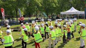 Bursa Uluslararası Spor Festivali’nde çocuklar doyasıya eğlendi