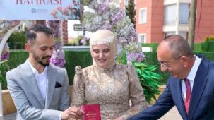 Konya Meram'da 42 çift '5.5.2025'te ‘Evet’ dedi