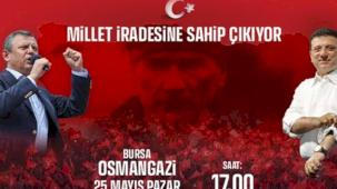 Özgür Özel'in 25 Mayıs'ta durağı Bursa olacak... Millet iradesine Bursa'da sahip çıkıyor