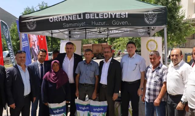 Bursa'nın dağ ilçelerine silajlık mısır tohumu desteği