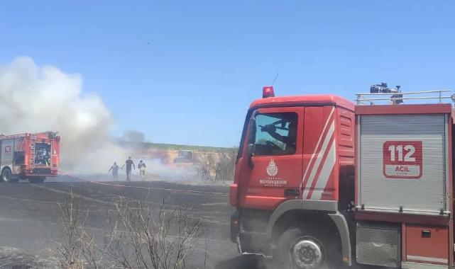 Silivri’de otluk alanda çıkan yangın kontrol altına alındı