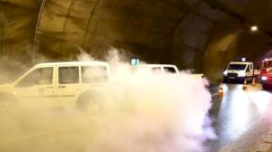 İzmir'de tünelde nefes kesen tatbikat