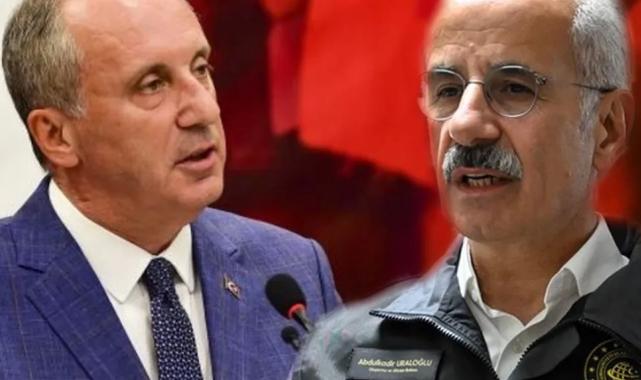 Bakan Uraloğlu'ndan CHP'li İnce'ye dakikalı yanıt!