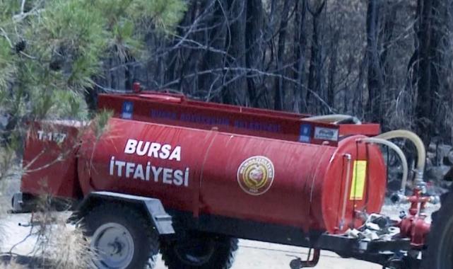 Bursa Büyükşehir'in tankerleri orman yangınlarına müdahalede kilit rol oynuyor