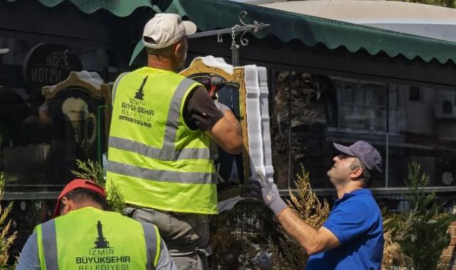 İzmir'de zabıta ve esnaf el ele... Yeşile geri dönüş başladı