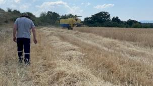 Bursa Büyükşehir'den kırsaldaki üreticiye biçerdöver desteği