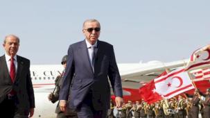 Cumhurbaşkanı Erdoğan törenler için Yavru Vatan'da