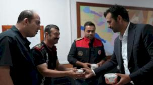 Kahramanmaraş'ta Ülkü Ocakları'ndan 'Ateşin Kahramanlarına' aşure ikramı