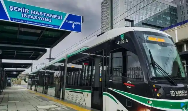 Kocaeli tramvay hattı Şehir Hastanesi'nde rekor kırdı