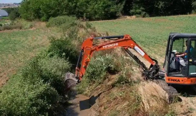 Kocaeli'nin sulama kanallarında hummalı temizlik