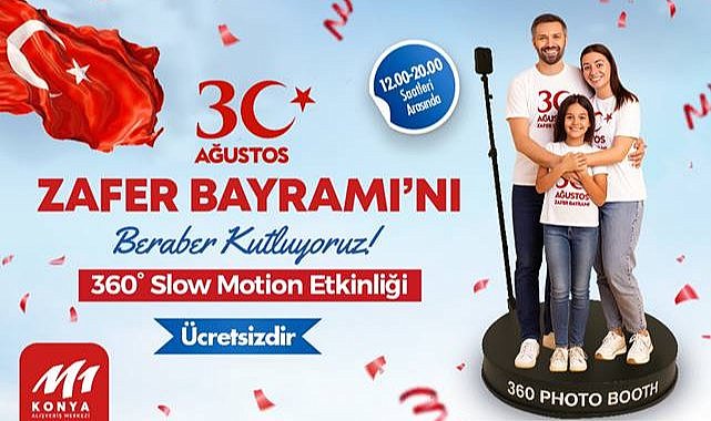 M1 Konya AVM'de 30 Ağustos Coşkusu