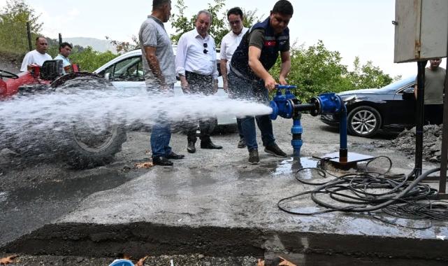 Manisa Bahçecik'te taşıma suya son!