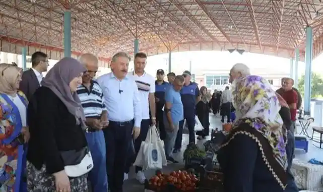 Mustafa Palancıoğlu Kayseri Melikgazi köy pazarında