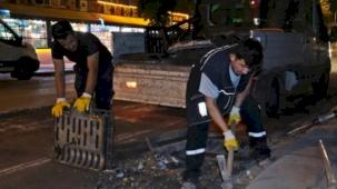 Eskişehir’de gece bakım ve temizlik çalışması
