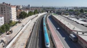 KONYARAY Banliyö'de çalışmalar yarıyı geçti