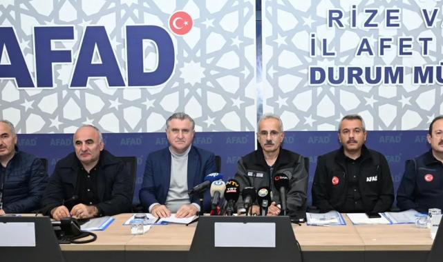 Bakan Uraloğlu: Rize selinde can kaybı yok... Yol ve altyapı çalışmaları sürüyor