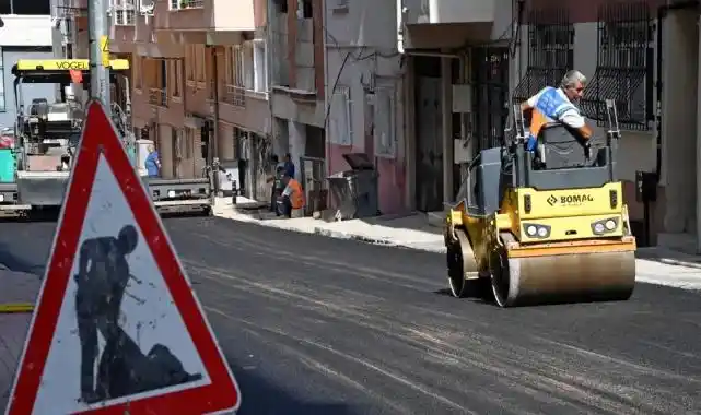 Bursa Osmangazi’de 160 ton asfalt döküldü