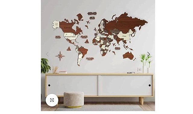 Dekoratif 3D Harita Modelleri
