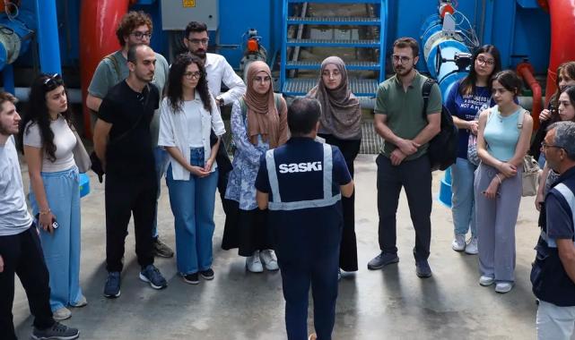 Geleceğin hekimleri SASKİ tesislerinde su ve atık su süreçlerini gözlemledi