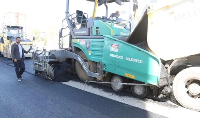 Kayseri Melikgazi'den asfalt çalışması
