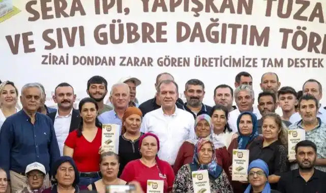 Mersin'de zarar gören çiftçiye destek