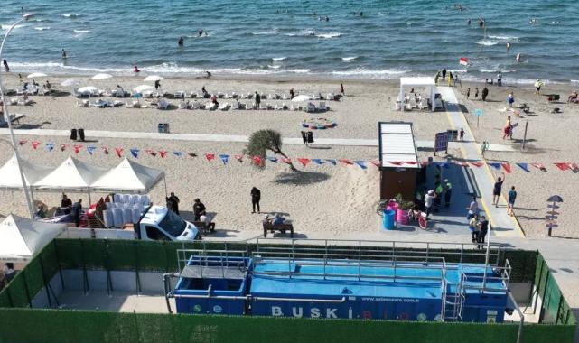 Mudanya'da mavi bayraklı sahile çifte koruma! Bayraklı plaja paket arıtma