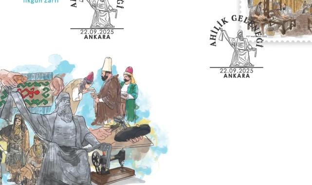 PTT'den 'Ahilik Geleneği' konulu anma pulu ve ilkgün zarfı