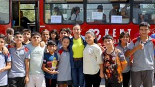 Efes Selçuk’ta üçüncü öğrenci otobüsü hizmete girdi