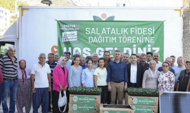Aydıncık’ta üreticiye Büyükşehir desteği