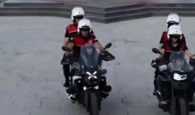 Bursa'da motosikletli polis timleri görev başında