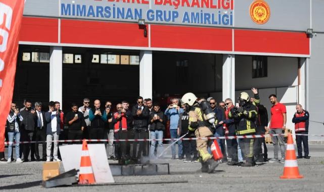 Kayseri Büyükşehir'den lityumlu yangın tatbikatı