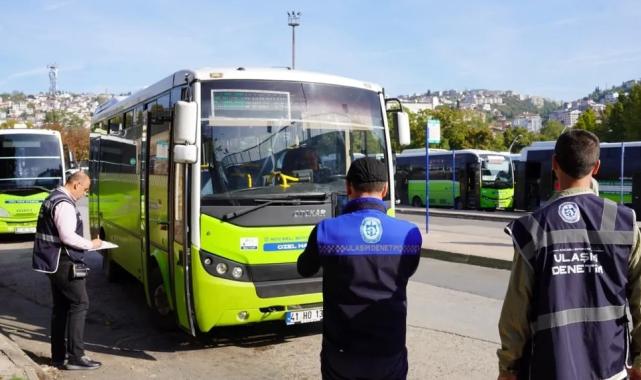 Kocaeli'de toplu taşımada 120 araca sıkı denetim