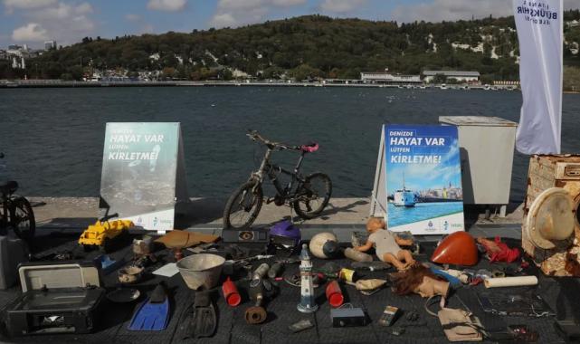 Marmara Denizi'nden neler neler çıktı? Atıklar Marmara Forum'da sergilendi