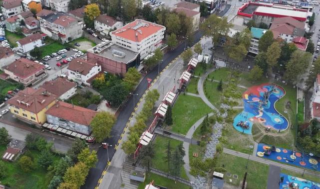 Sakarya'da Hendek’in kalbi Şehit Gaffar Okkan Bulvarı’na Büyükşehir dokunuşu
