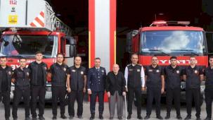 92 yaşındaki eski İtfaiye Müdürü Konya’ya vefa ziyaretinde bulundu
