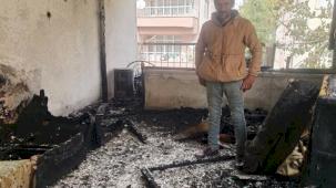 Evi yanan vatandaşa Kayseri Talas'tan yardım eli