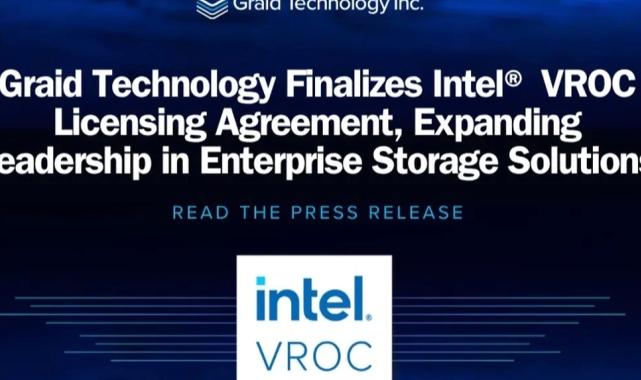 Graid Technology, Intel VROC lisans anlaşmasını tamamladı... Graid, kurumsal depolamada liderliği genişletiyor
