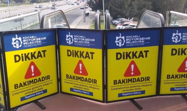 Kocaeli'de yürüyen merdivenlere Kasım bakımı