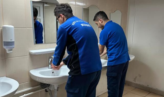 Konya Büyükşehir'den tasarruflu musluk uygulaması