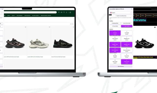 Lacoste Türkiye Web Sitesi Artık Herkes için Daha Erişilebilir