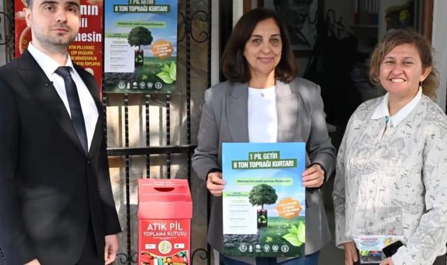 Manisa’da 1 kilogram atık pil getirene zeytin fidanı hediye