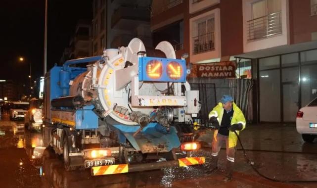 Mersin'de kuvvetli yağış sonrası hızlı müdahale